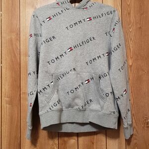 Logo Hoodie Tommy Hilfiger Mens Small Preppy Nautical Cozycore .